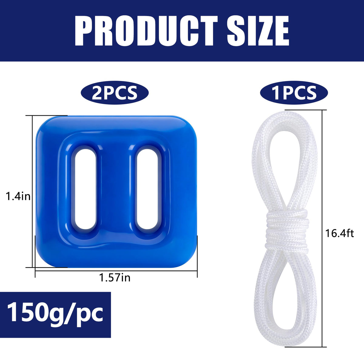 DECOHS pool anchor with rope attached demonstrates quick secure setup for floats.
