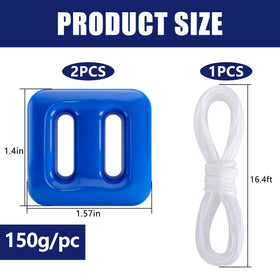 DECOHS pool anchor with rope attached demonstrates quick secure setup for floats.