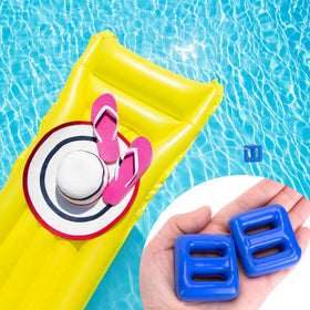 DECOHS blue anchor weight stabilizes pool toys and floating platforms
