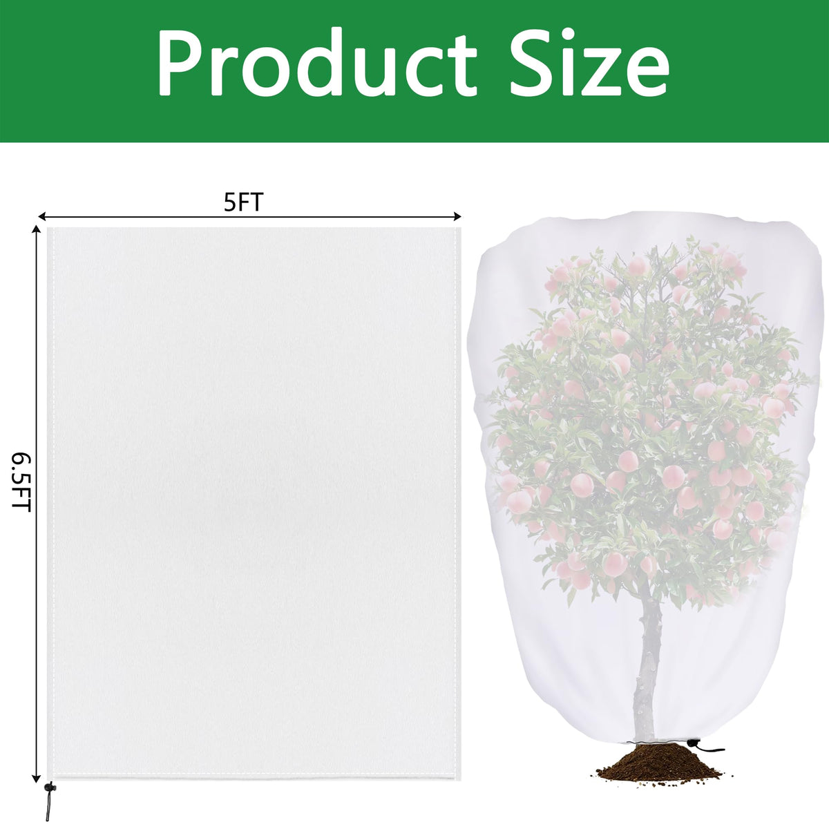 DECOHS drawstring bottom secures shade against wind