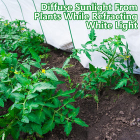 DECOHS shade cloth hanging setup demonstrates easy installation.