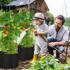 DECOHS easy-to-move plant support with carrying handles.