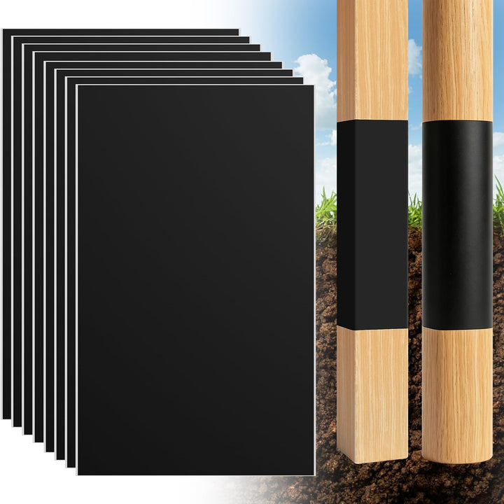 DECOHS fence post protection shields wood from moisture and rot.