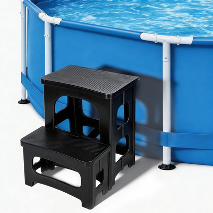 DECOHS foldable spa steps offering compact storage and portable use