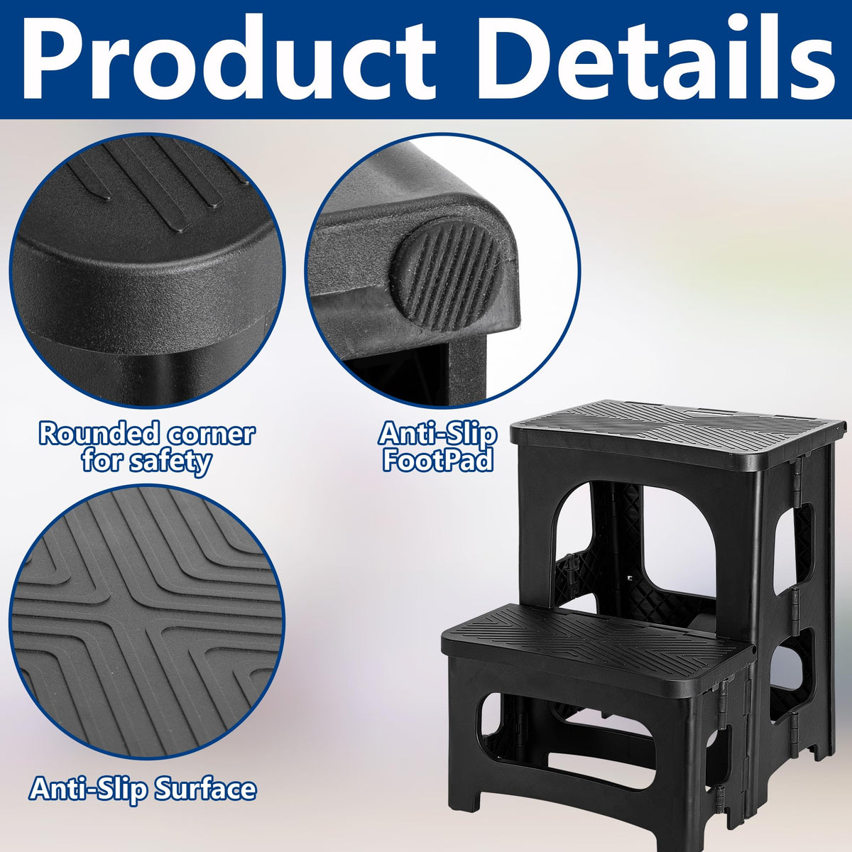 DECOHS folding hot tub ladder enables quick setup and stable access