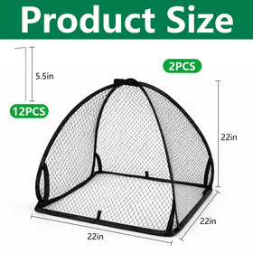 DECOHS garden net cage guards vegetables with breathable mesh and sun exposure.