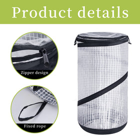 DECOHS greenhouse zipper entry provides easy access while protecting delicate seedlings.