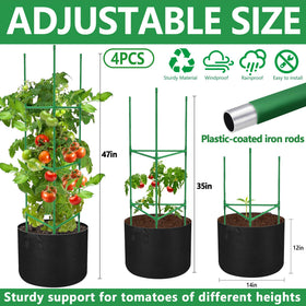 DECOHS grow bags 7-gallon round provide spacious root space and drainage.
