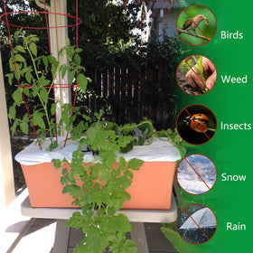 DECOHS protection from insects, birds, rain and snow for planter boxes