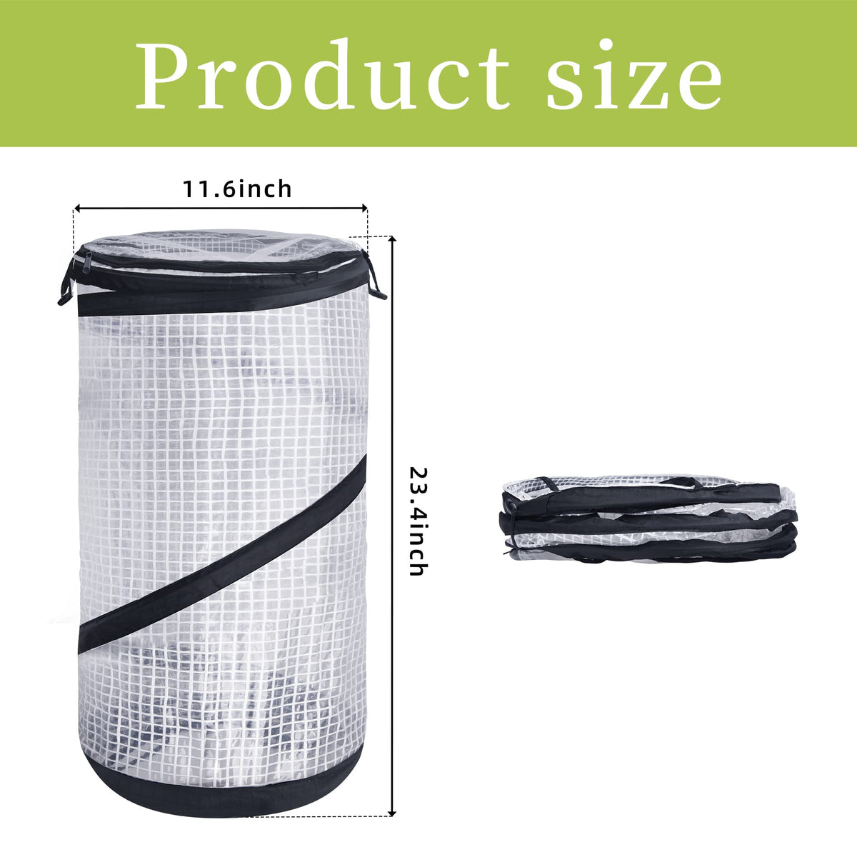 DECOHS mini greenhouse top mesh ventilation promotes air circulation for healthy growth.