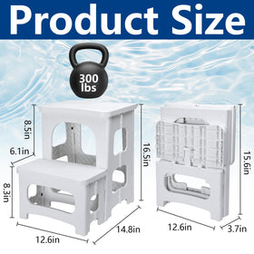 DECOHS non-slip stripe design on treads improves grip in wet conditions.
