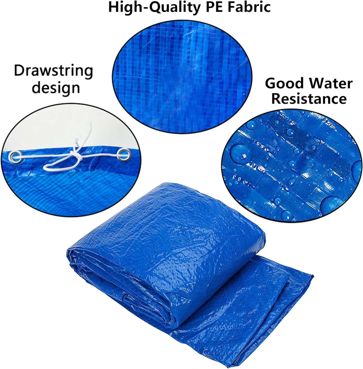 DECOHS pool cover demonstrates solar heating feature warming the water