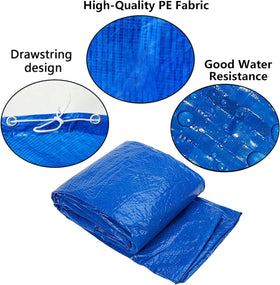 DECOHS pool cover demonstrates solar heating feature warming the water