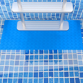 DECOHS portable ladder mat rolls up and stores without hassle.