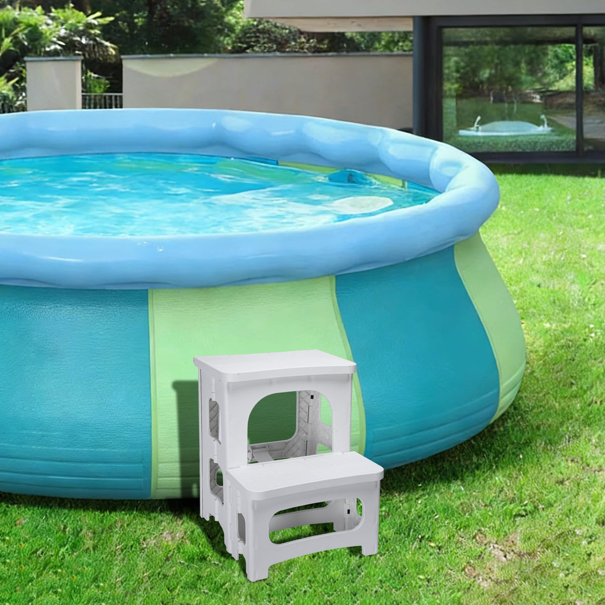 DECOHS sturdy plastic construction supports daily outdoor use.