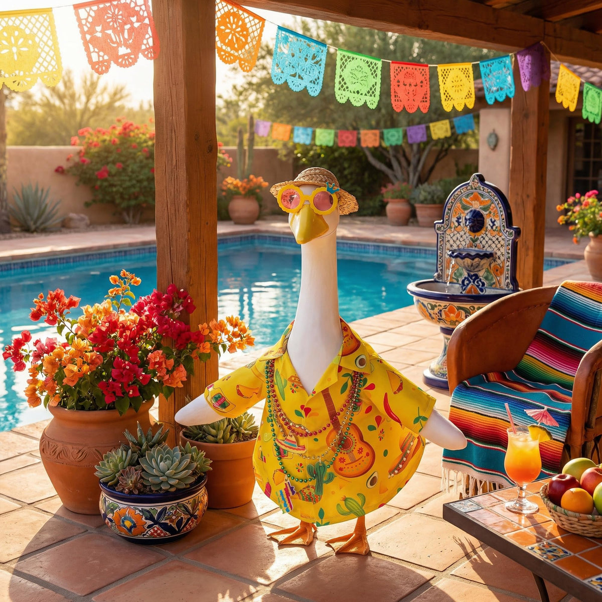 DECOHS summer goose outfit set for easy seasonal decoration.