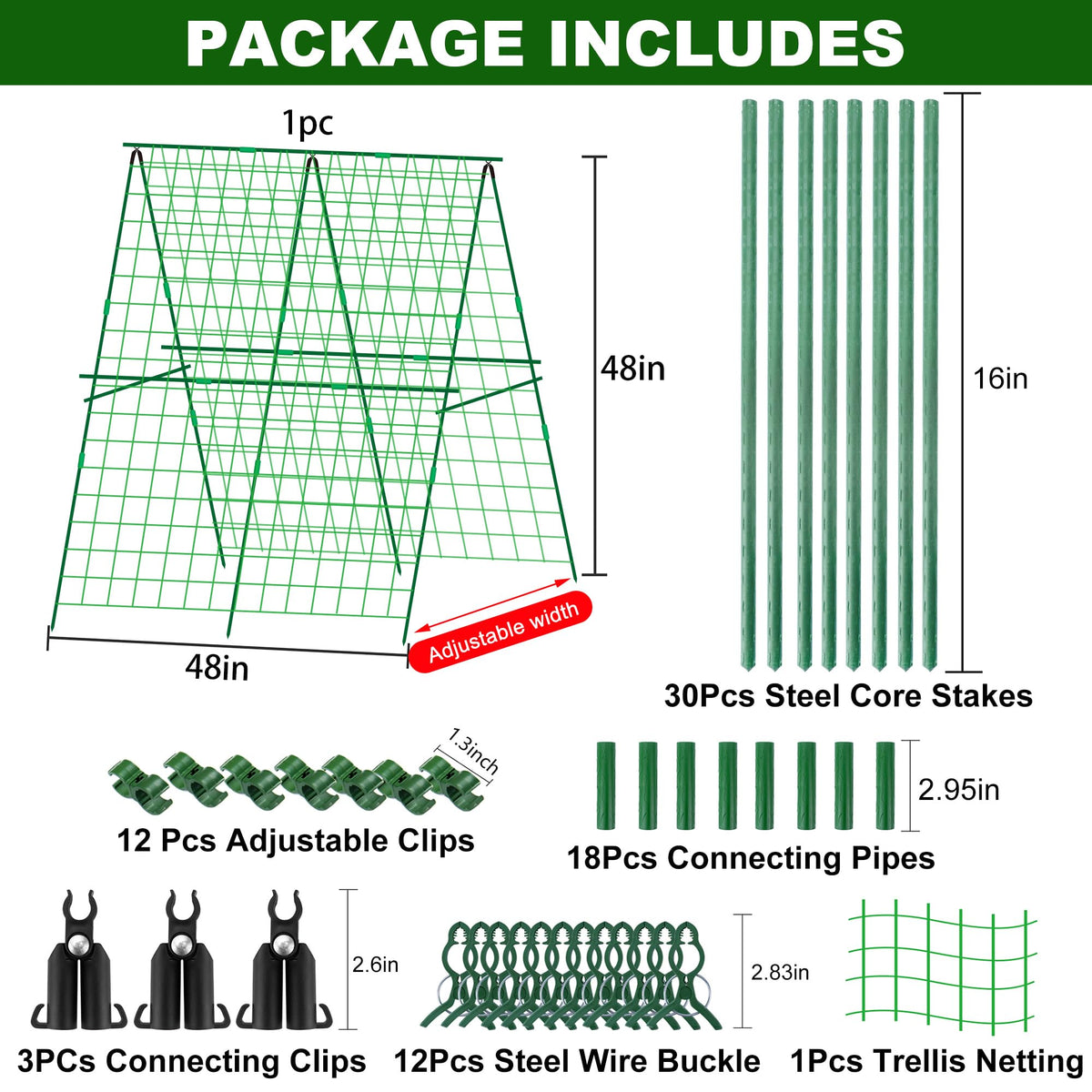 DECOHS trellis netting for climbing plants promotes airflow