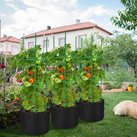 DECOHS vertical garden setup saves space and guides growth.