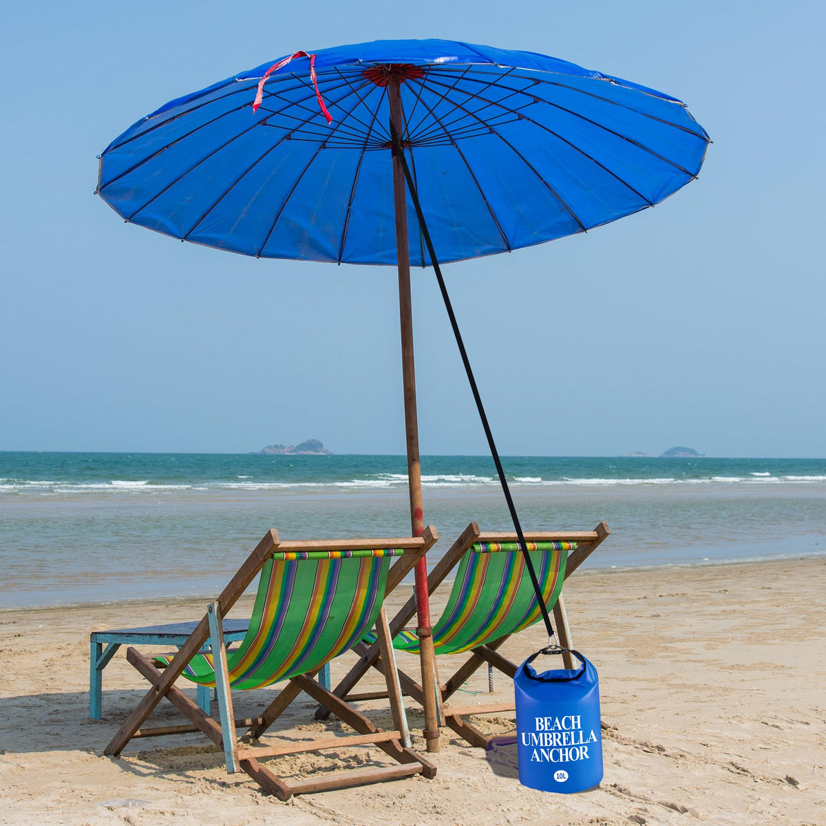 DECOHS versatile anchor for umbrellas, tents, and outdoor events