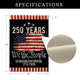 DECOLPARTY patriotic garden flag 12x18 showcases durable polyester for porch or lawn.