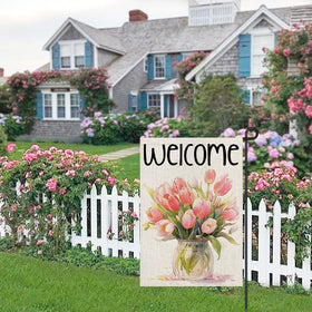 Decorhua porch and yard decor flag adds seasonal charm.