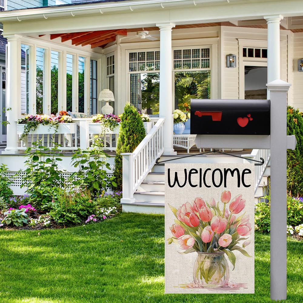 Decorhua weather-resistant flag withstands outdoor UV fade for longer use.