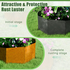 Decoroca Corten Steel Hillside Planter erosion-control design slows runoff on slopes