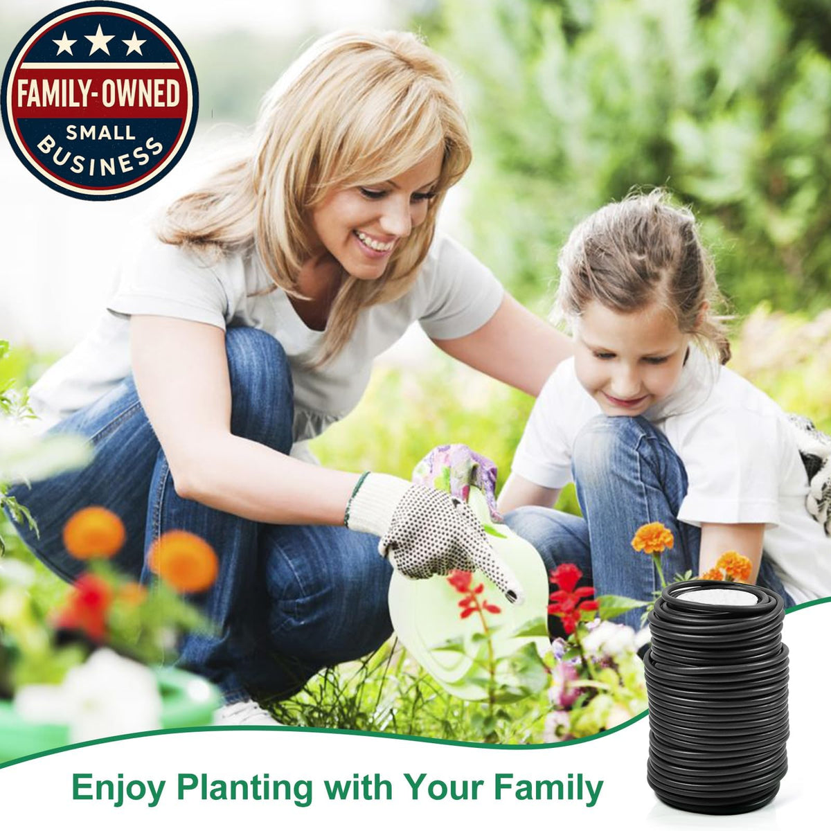 Office garden decor with Decoroca Soft Plant Ties for binding plants