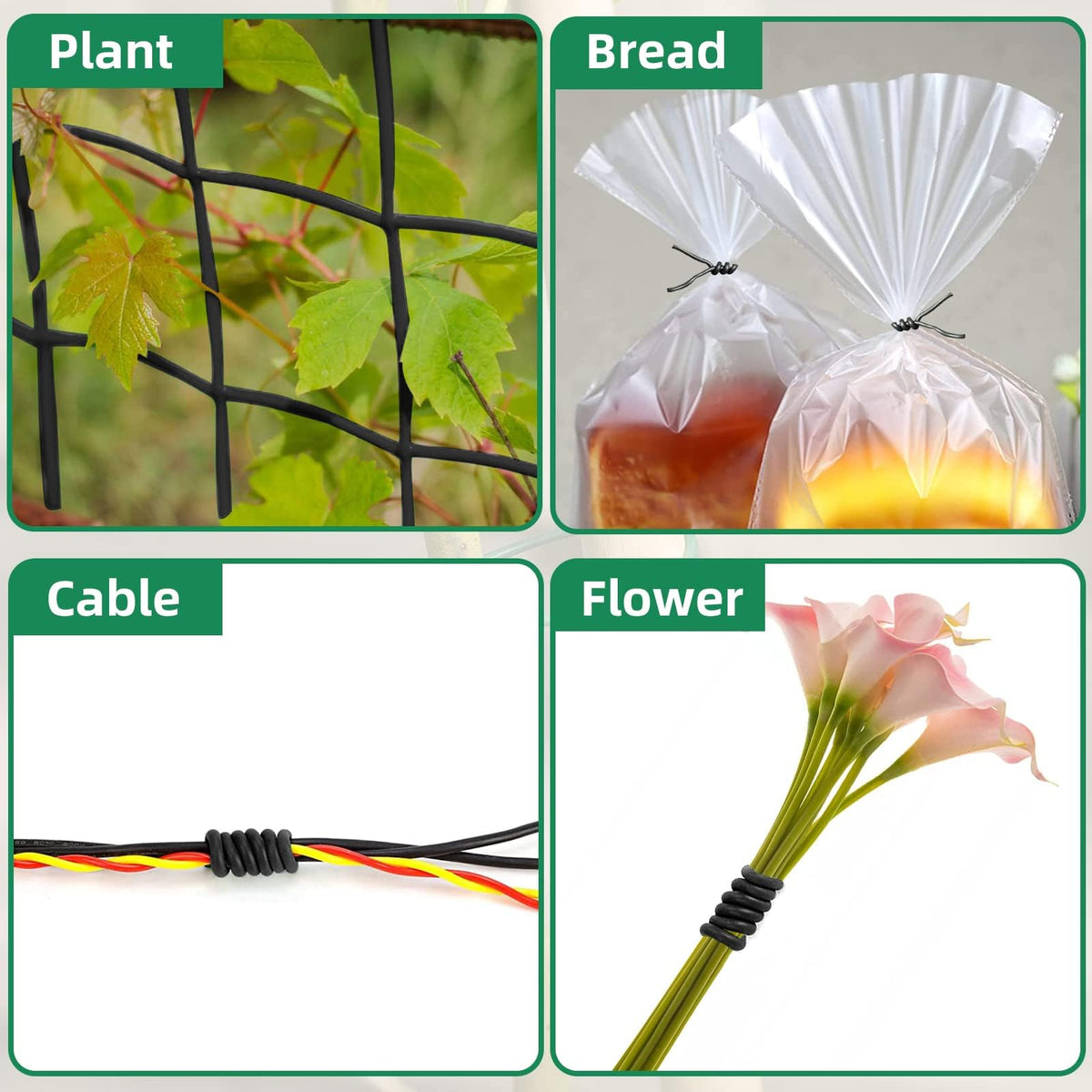 Pack options for Decoroca Soft Plant Ties: single, double, triple