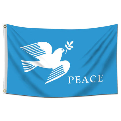 DecrPlus Peace Dove Banner 3x5ft front view for vibrant garden display.