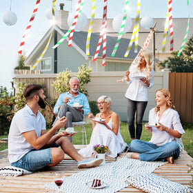 DECYOOL tape colors red, green, yellow create visible deterrent and decorative accents.
