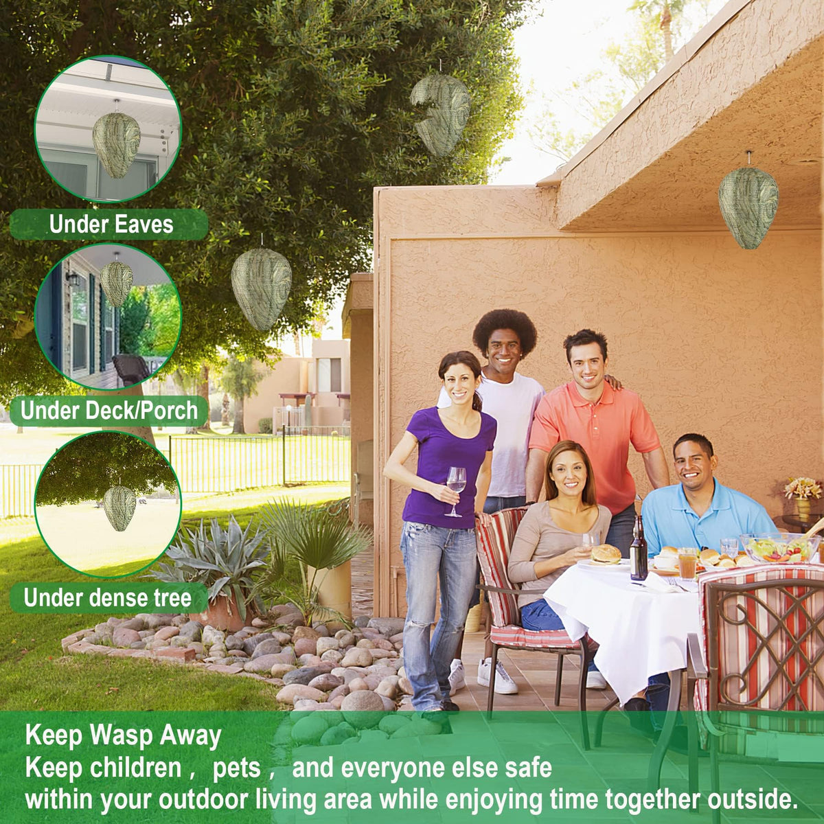 DECYOOL easy-assembly decoys enable quick setup on patios.