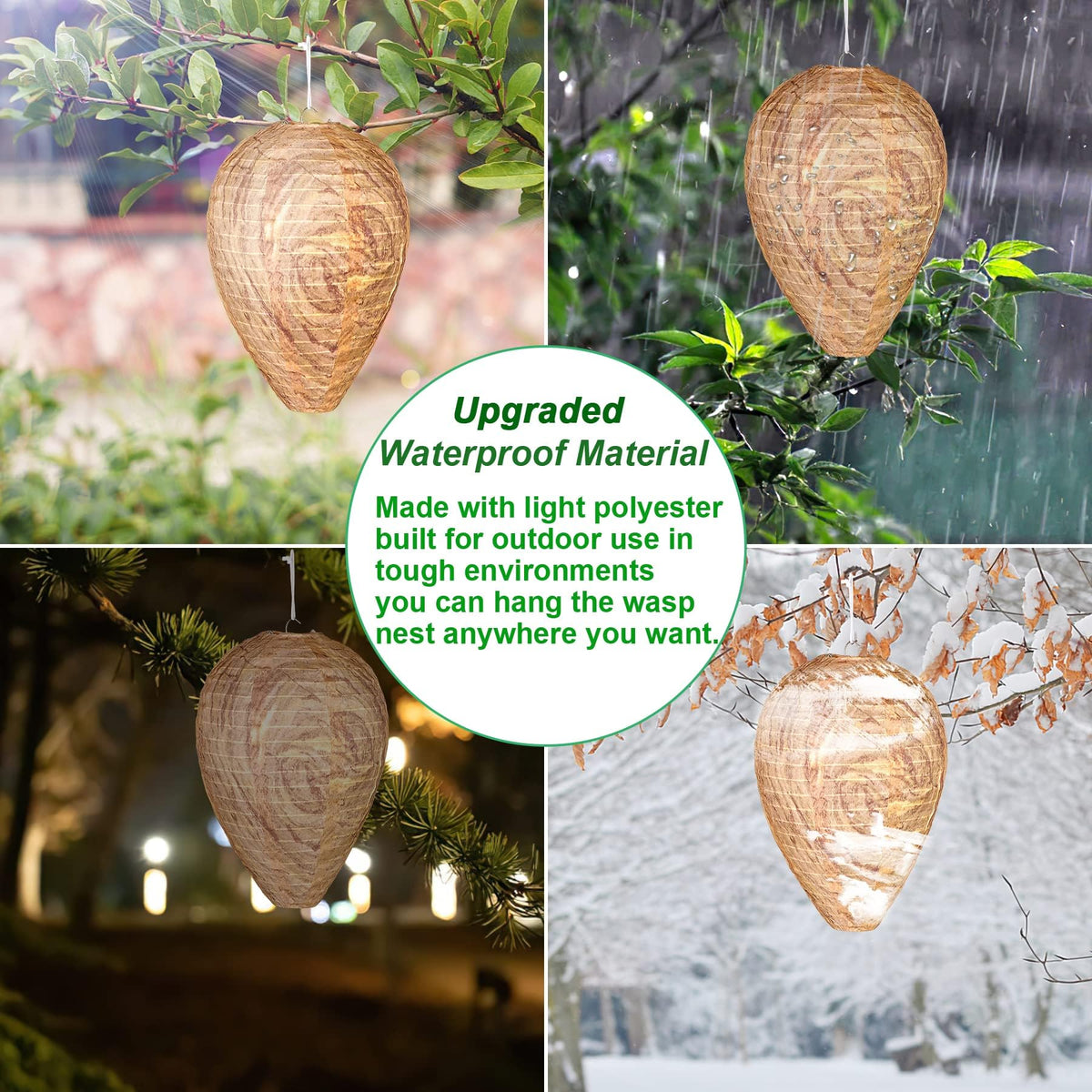 DECYOOL easy-to-hang wasp nest decoy for quick setup