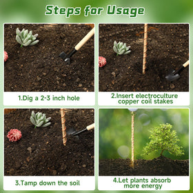 DECYOOL easy-installation tool helps insert stakes beside each plant.