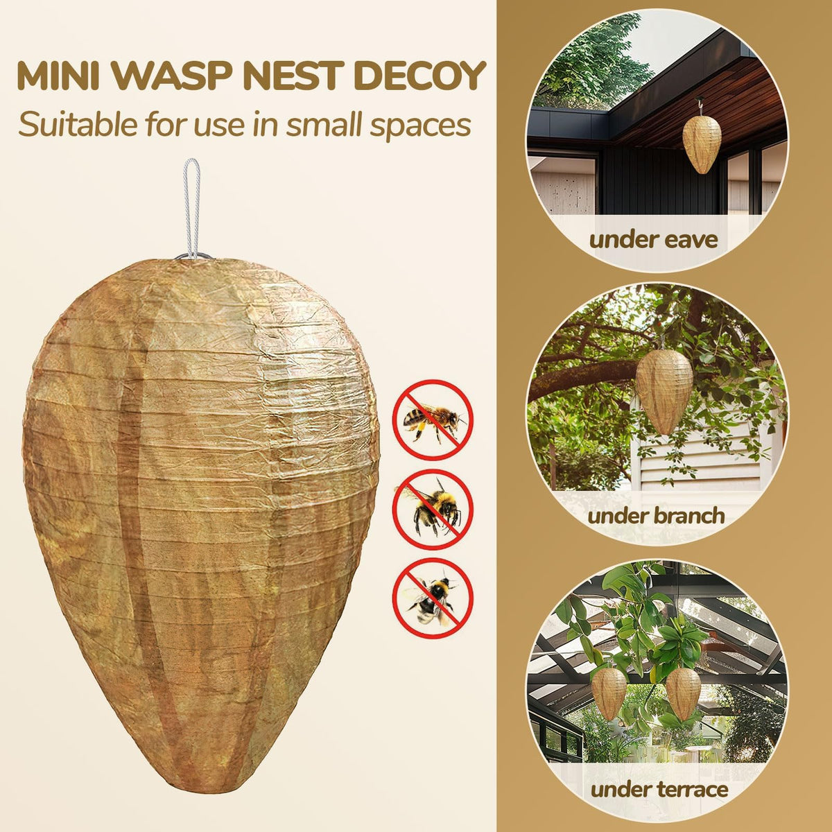 DECYOOL hang on eaves, decks, or trees to fit various outdoor spaces.