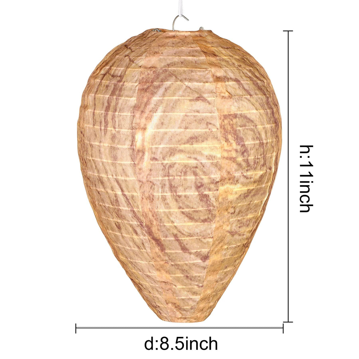 DECYOOL hanging wasp nest decoy in dark brown for outdoor use