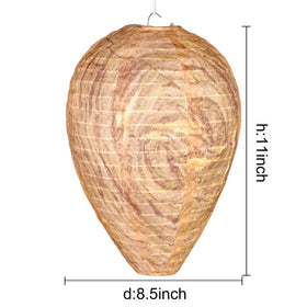 DECYOOL hanging wasp nest decoy in dark brown for outdoor use