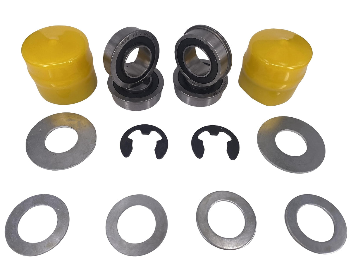 DEEG bearing kit GX21931 installed demonstrates reduced wheel wobble in use