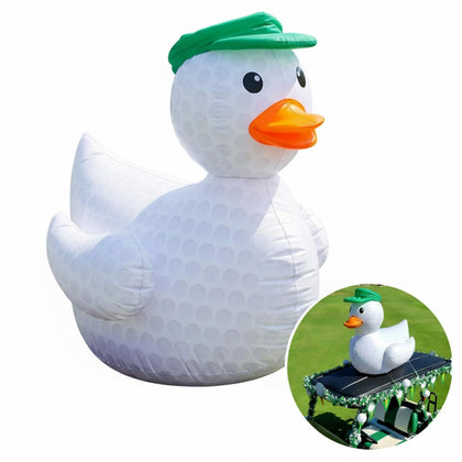 Deekin giant inflatable golf duck with ball texture for standout outdoor decor