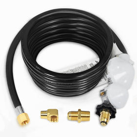 DEEKOOL 24ft propane hose regulator ready for safe RV fuel transfer