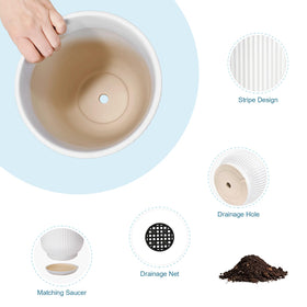 Deep Dream glazed drainage tray protects surfaces from spills.
