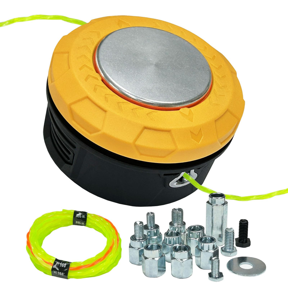 Deeploving Universal Weed Eater Head fits many trimmers for versatile, easy yard maintenance.