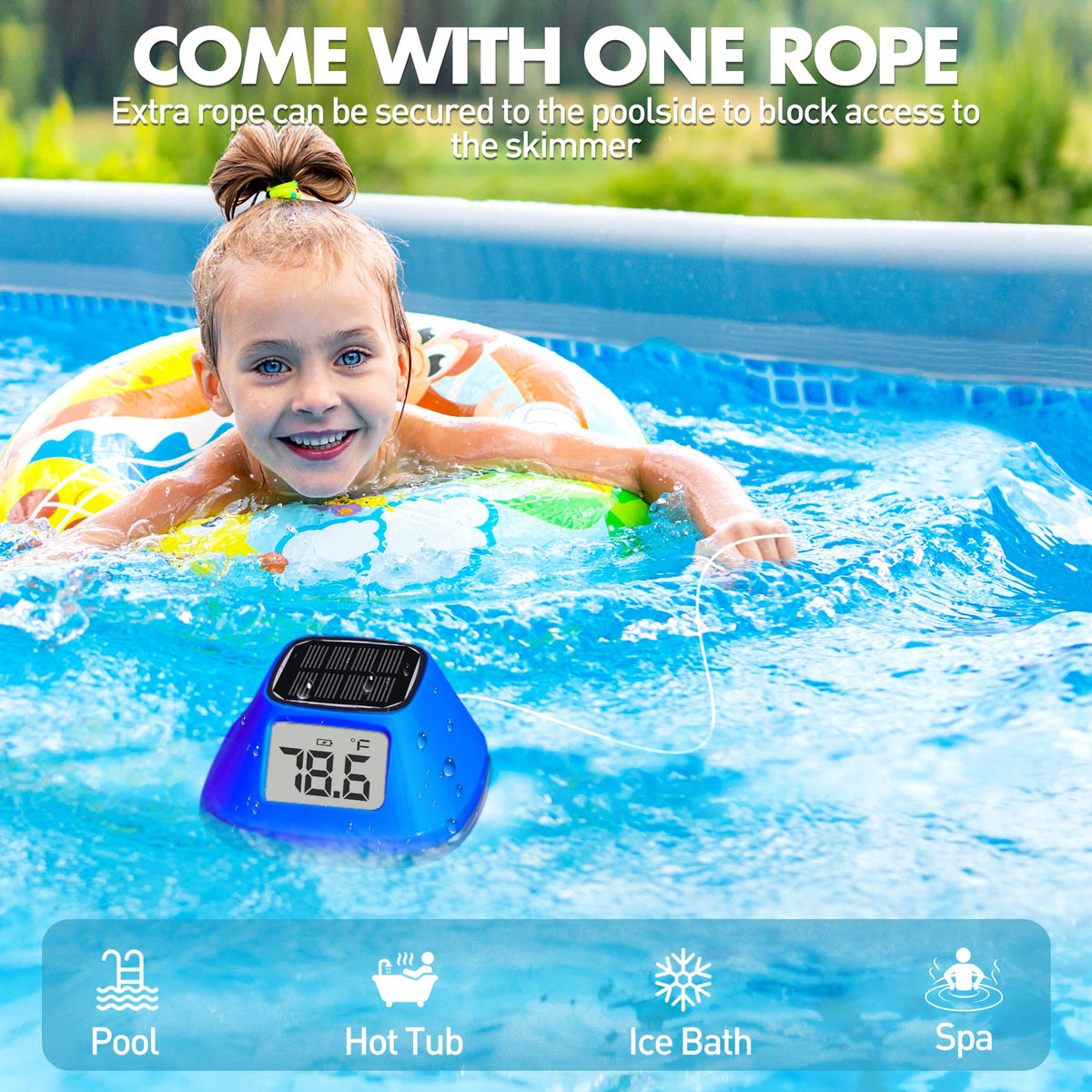 DeeprBlu easy-read floating thermometer ideal for quick temperature checks.
