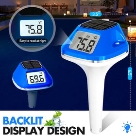 DeeprBlu XL backlit LCD display provides clear readings day or night.