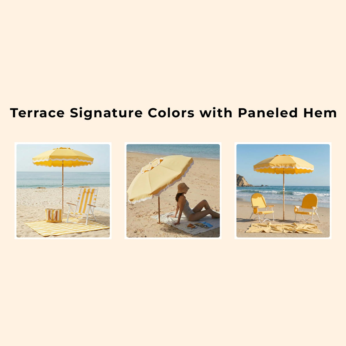 DEER LAND 6FT umbrella designed for coastal breezes with dependable stability.