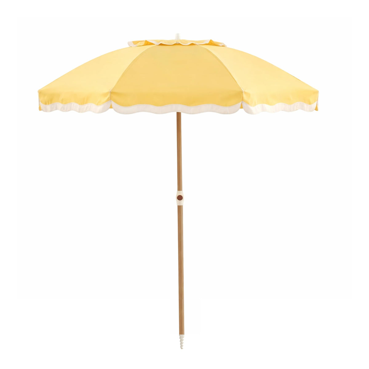 DEER LAND 6FT patio umbrella tilt mechanism with adjustable shade for shifting sun positions.