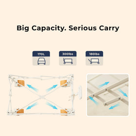 DEER LAND Beach Wagon easy-pull design supports relaxed movements