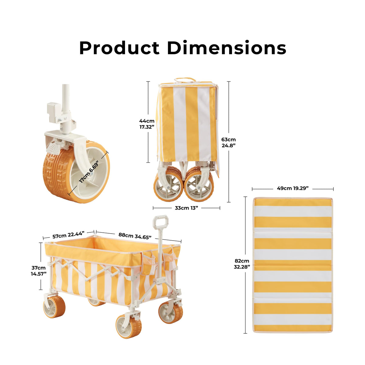 DEER LAND Beach Wagon sturdy build for reliable outdoor use