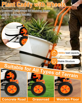 Deerift strap fixation stabilizes pots when moving on stairs or uneven surfaces