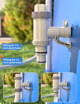 Deeroll Hose Clamps Included for leak-free, tidy fittings.